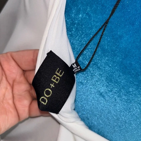 DO+BE White One Shoulder Sheath Dress for Brides - Picture 9 of 11